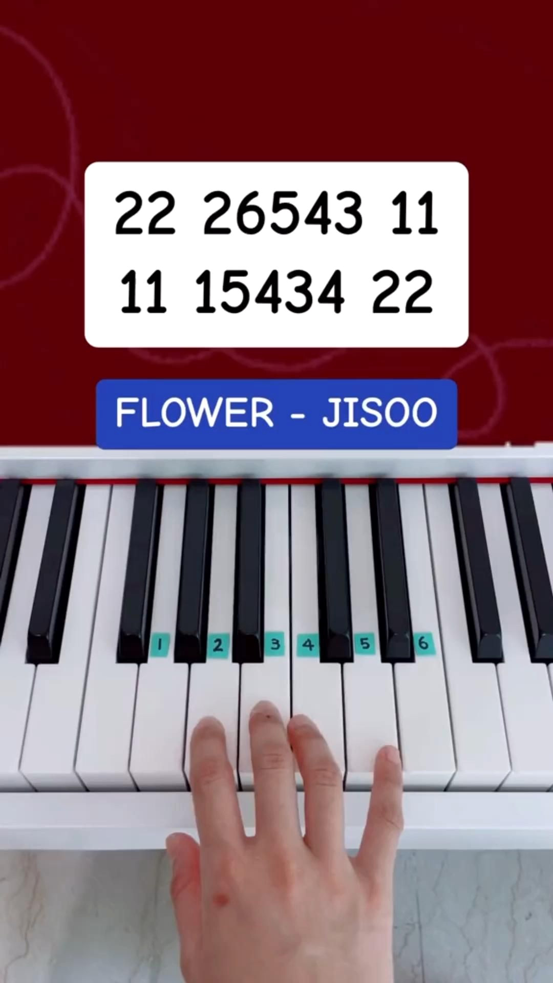 Easy Piano Tutorial: JISOO’s Flower Song