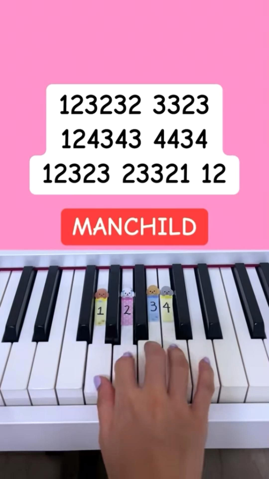 Easy Piano Tutorial: Learn Manchild by Sabrina Carpenter