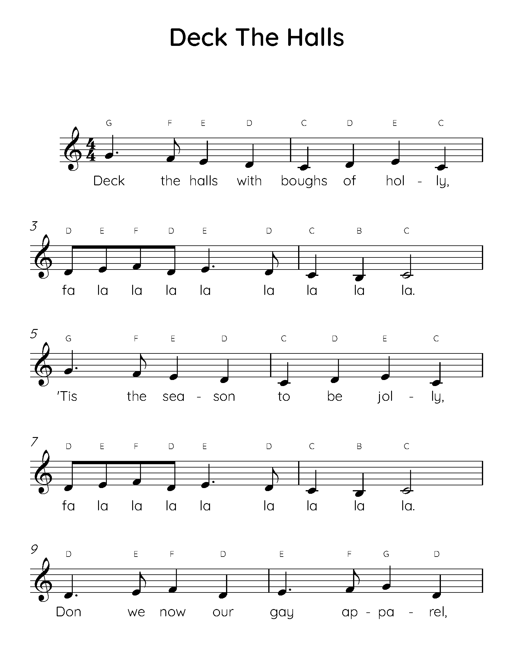 Deck the Halls Piano Magic: Easy Sheet Music