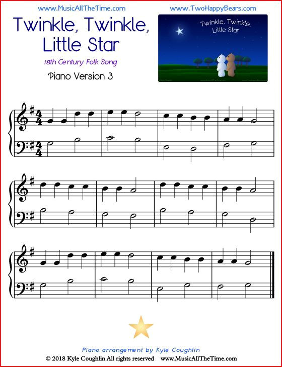 Play Twinkle Twinkle Little Star on Piano