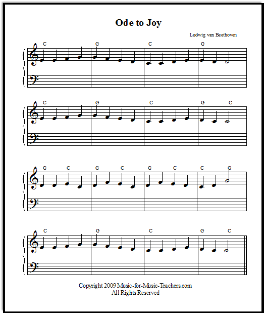Find Joy in Every Note — ‘Ode to Joy’ Piano Sheet Music